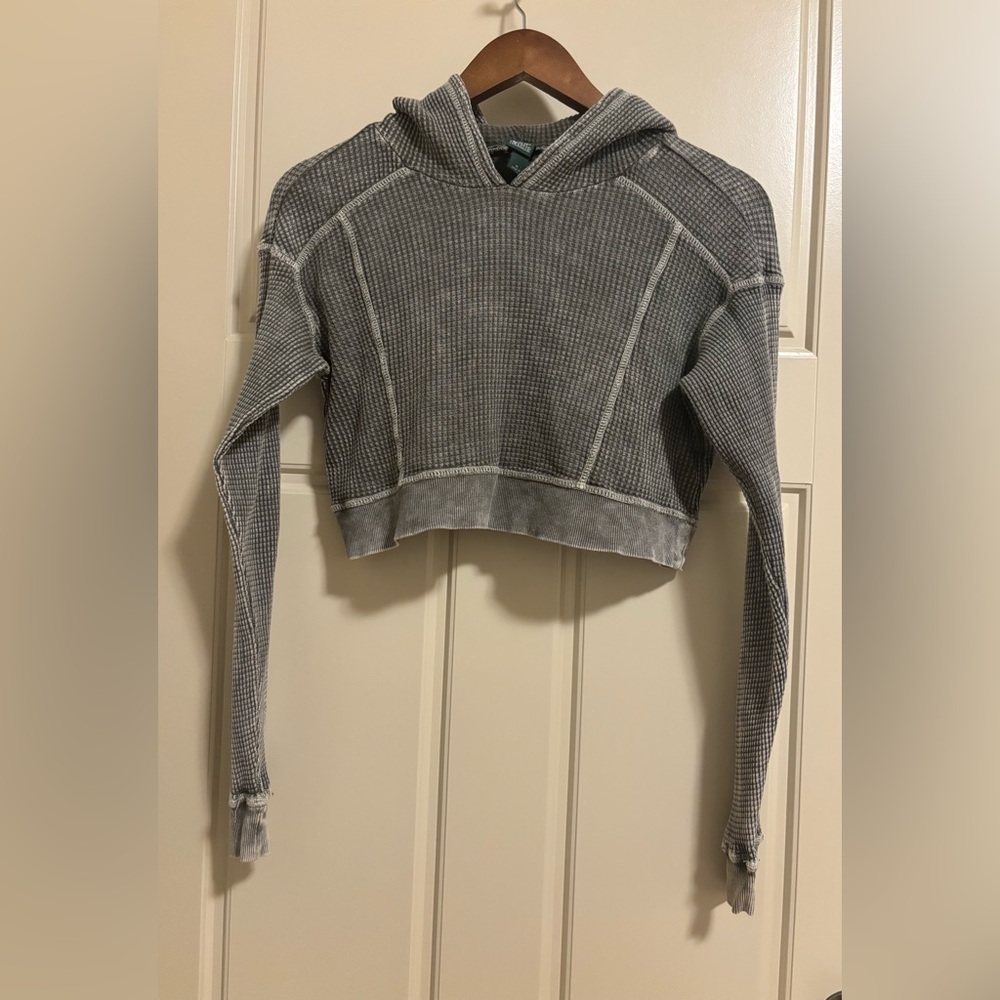 Wild Fable Hoodie Crop Long Sleeve Shirt - Picture 2 of 10